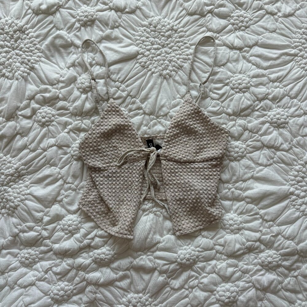 Tan crop top